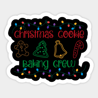 Christmas Lights Christmas Cookie Baking Crew Sticker